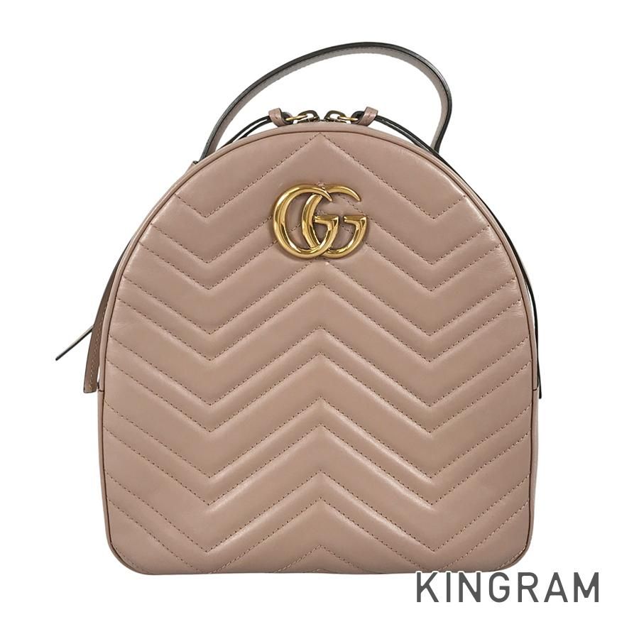 グッチ GUCCI GGマーモント 476671 レザー リュック バックパック sh【中古】 74,778円