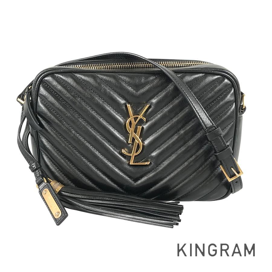 イヴ・サンローラン YVES SAINT LAURENT ルー カメラバッグ 520534 DV707 レザー ショルダーバッグ sh【中古】