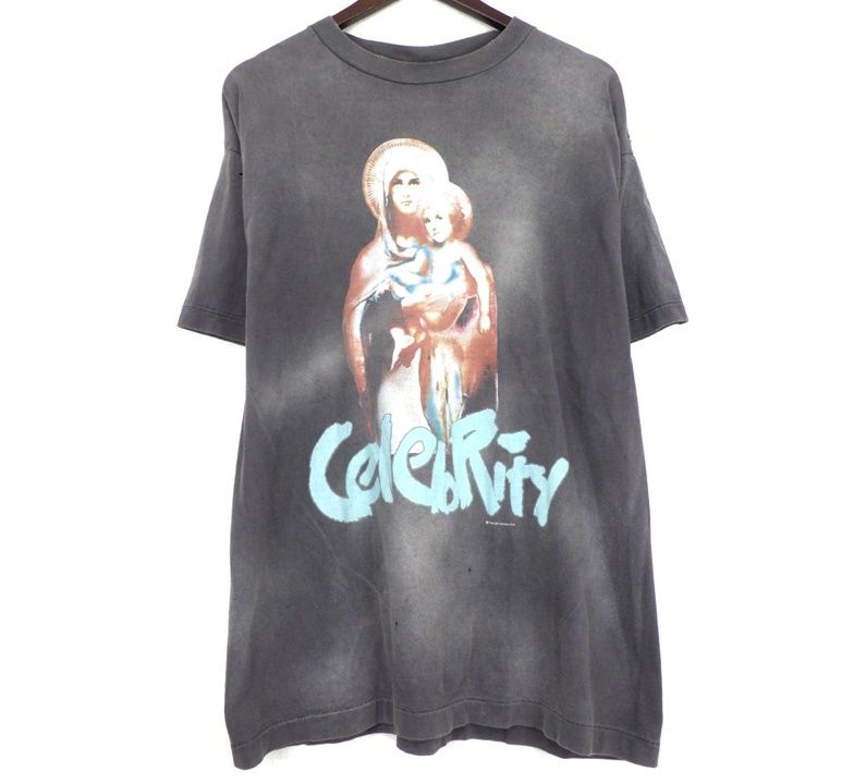 セントマイケル SAINT MICHAEL × シャーマーアカデミー Shermer Academy 【 SHERMER ACADEMY SS TEE SM YS8 0000 C39 】 セレブリティ プリント ヴィンテージ加工 半袖 Tシャツ w27261
