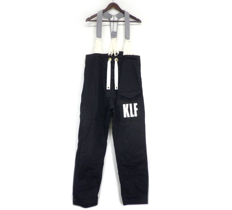 セントマイケル SAINT MICHAEL × ザケイエルエフ The KLF 【 SM HR1 0000 C11 】 サスペンダー付き ロゴ プリント ロング ボトムス パンツ w27262