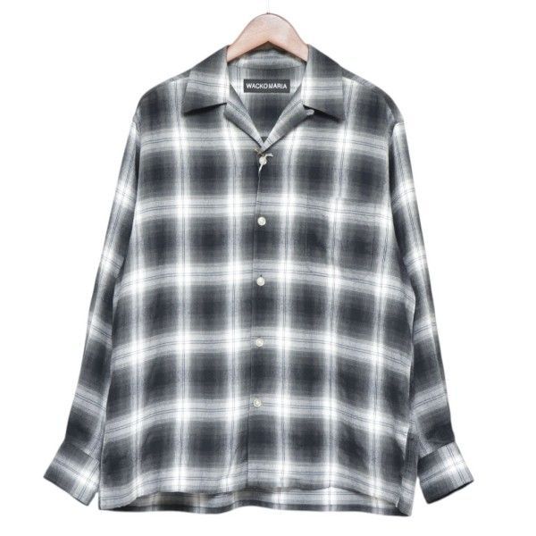 ワコマリア オンブレチェック オープン カラーシャツ 26SS 新作 WACKO MARIA ワコマリア 2026SS OMBRE CHECK OPEN COLLAR SHIRT