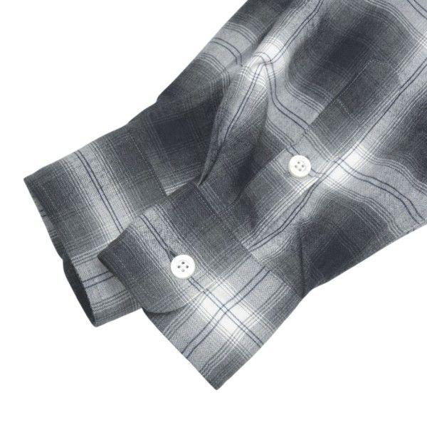 WACKO MARIA ワコマリア 2026SS OMBRE CHECK OPEN COLLAR SHIRT
