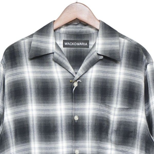 WACKO MARIA ワコマリア 2026SS OMBRE CHECK OPEN COLLAR SHIRT