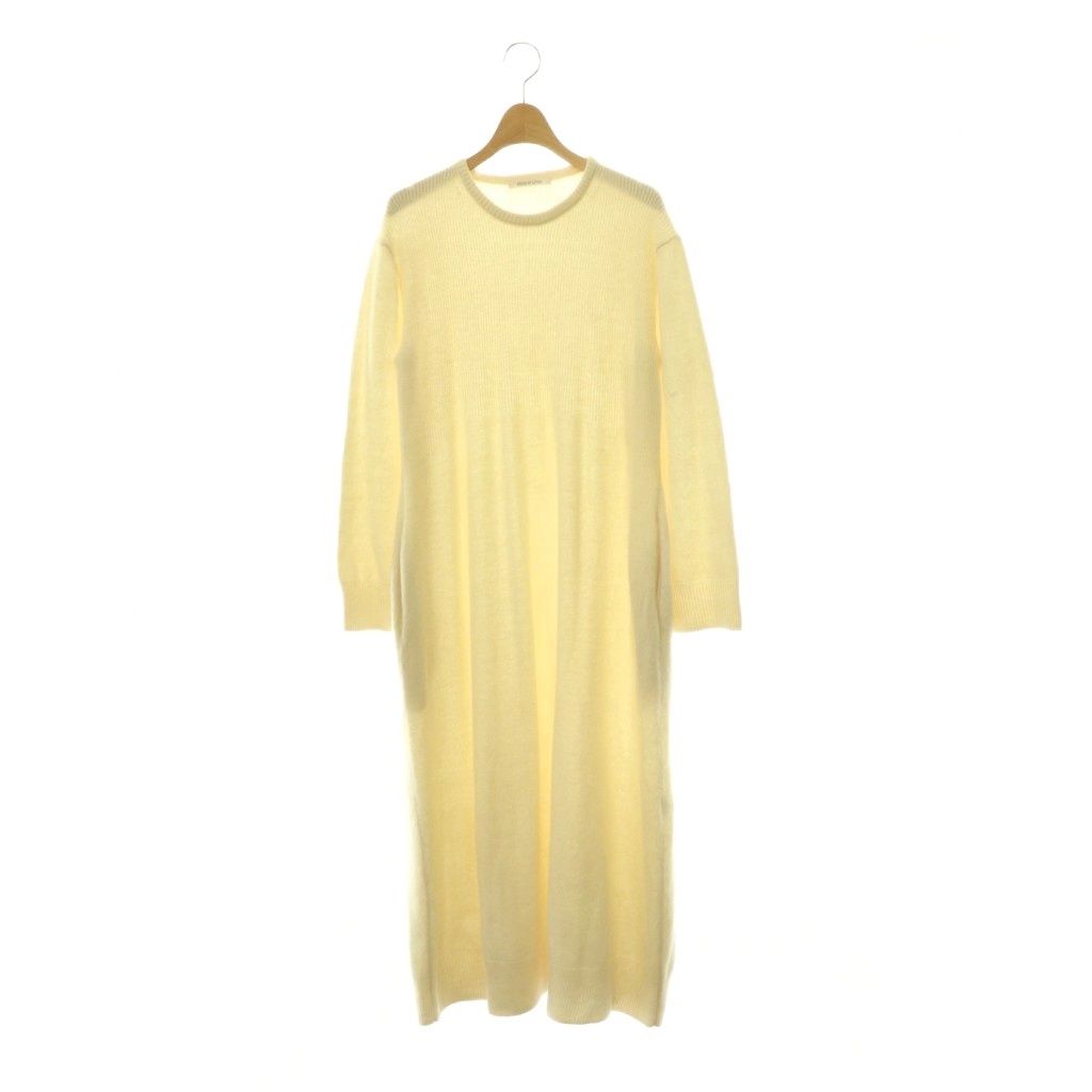 ハウス オブ ロータス HOUSE OF LOTUS ニットワンピース ロング 長袖 カシミヤ混 M アイボリー /DO ■OS