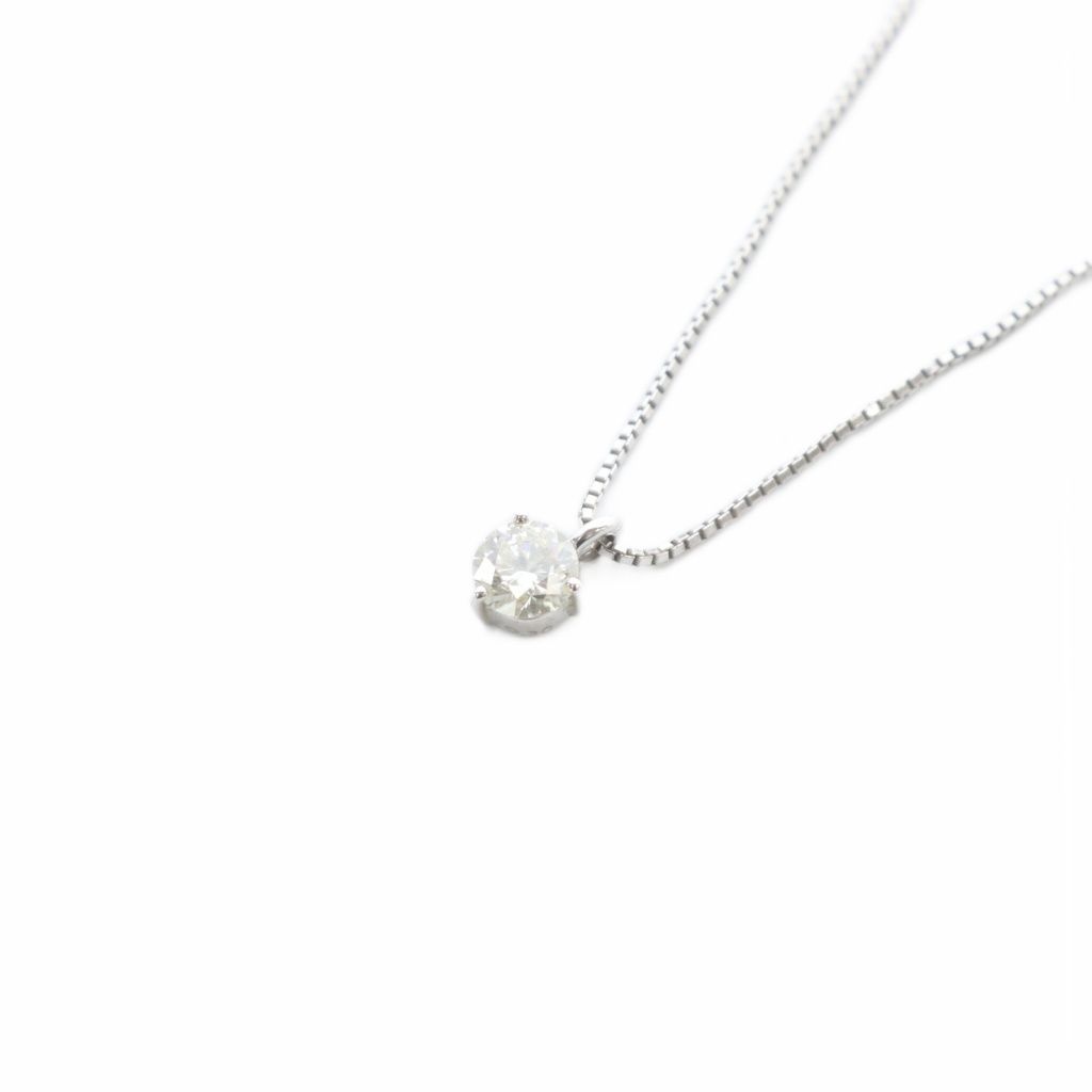 タサキ 田崎 TASAKI ネックレス ペンダント K18WG ダイヤ0.3ct ホワイトゴールド