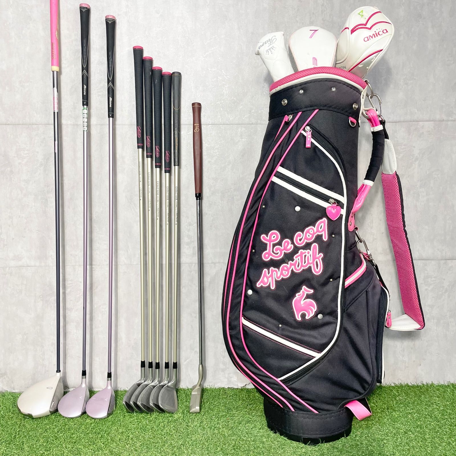 PRGR MIZUNO プロギア ミズノ レディース L ゴルフクラブセット 9本 右