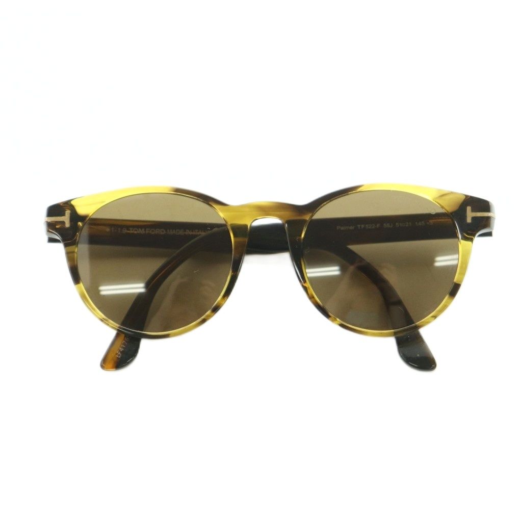 トムフォード TOM FORD サングラス 眼鏡 セルフレーム トータス柄 51□21-145 黄色 イエロー 茶 ブラウン TF522 /MI ■OS