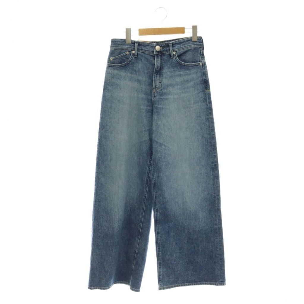 ヤヌーク YANUK 26SS IENA別注 MARY Baggy straight デニムパンツ ジーンズ ワイド 24 インディゴ /HK ■OS