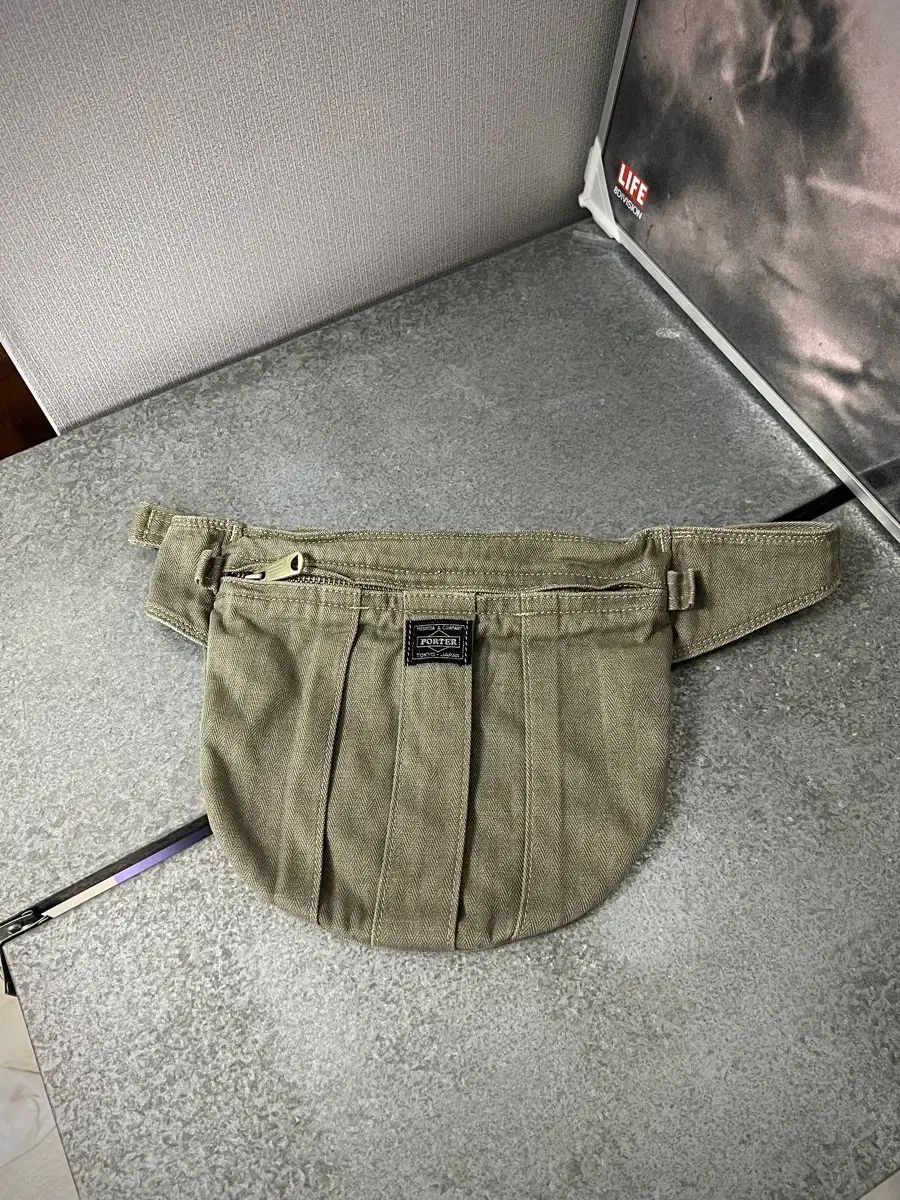 PORTER-BELT BAG(Washed Khaki) ポーター ベルトバッグ