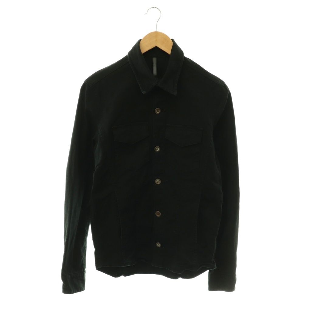 オールドサーカス THEE OLD CIRCUS シャツ ストレッチ 厚手 長袖 2 黒 