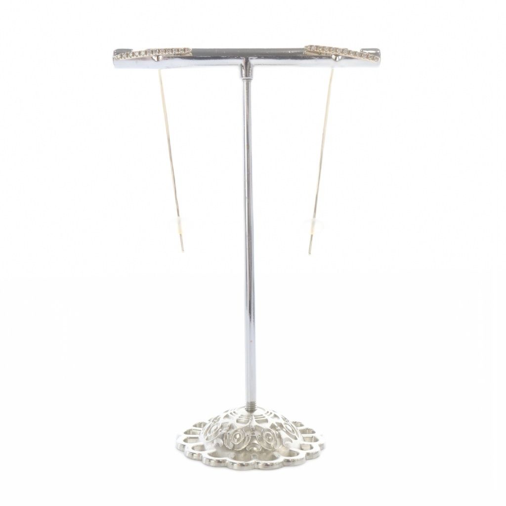 ヒロタカ Hirotaka TRAPEZE ダイヤモンド アローピアス K10 ダイヤ0.06ct 両耳用 イエローゴールド