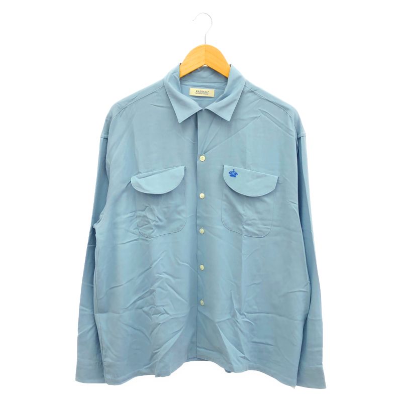 【中古】RADIALL ROADSIDE - OPEN COLLARED SHIRT L/S サイズM RAD-26SS-SH007-1　ラディアル　ロードサイト[17]