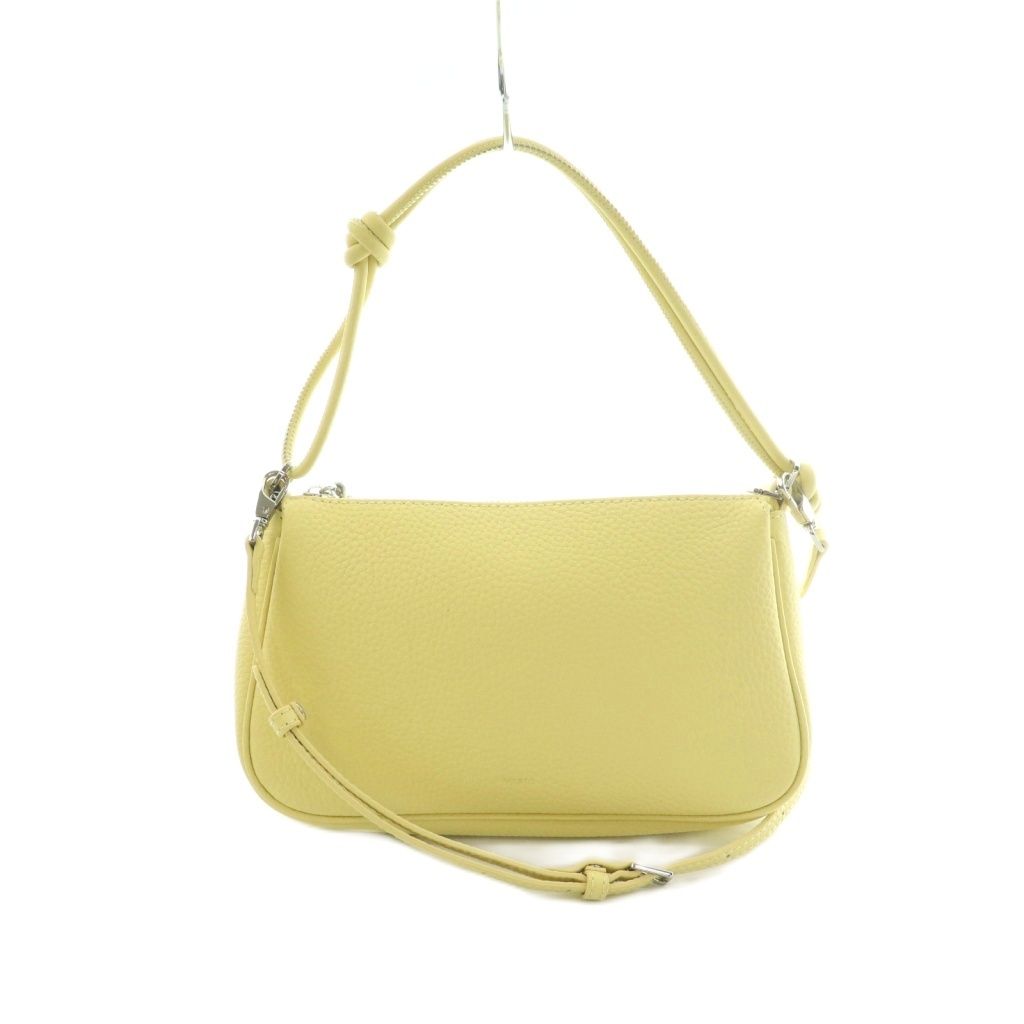ヴァジック VASIC 2WAY POCHETTE MINI ポシェット ハンドバッグ レザー 黄色 イエロー /MI ■OS