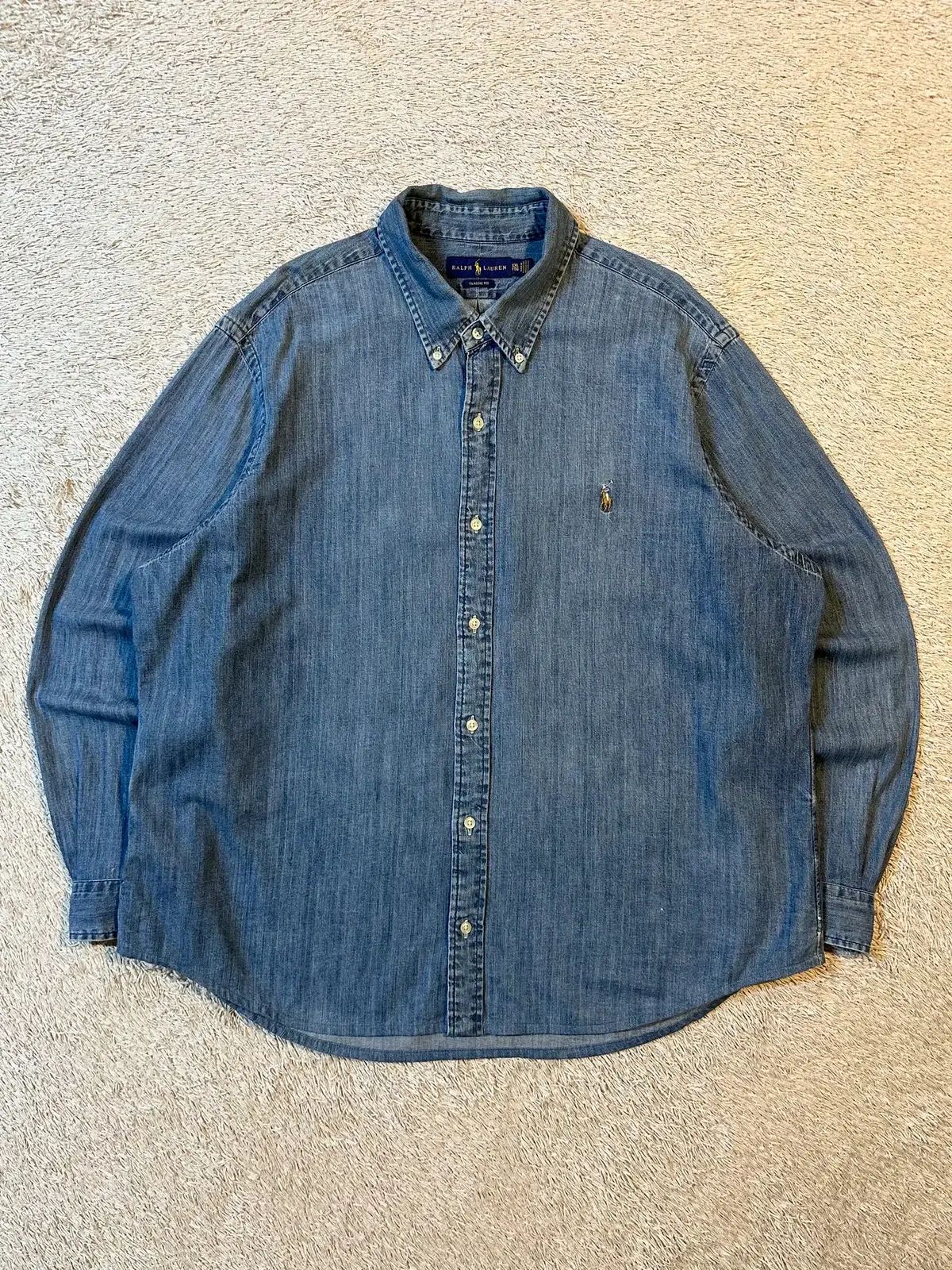 2XL ポロ ラルフローレン 新モデル クラシックフィット マルチポニー デニムシャツ 8,149円