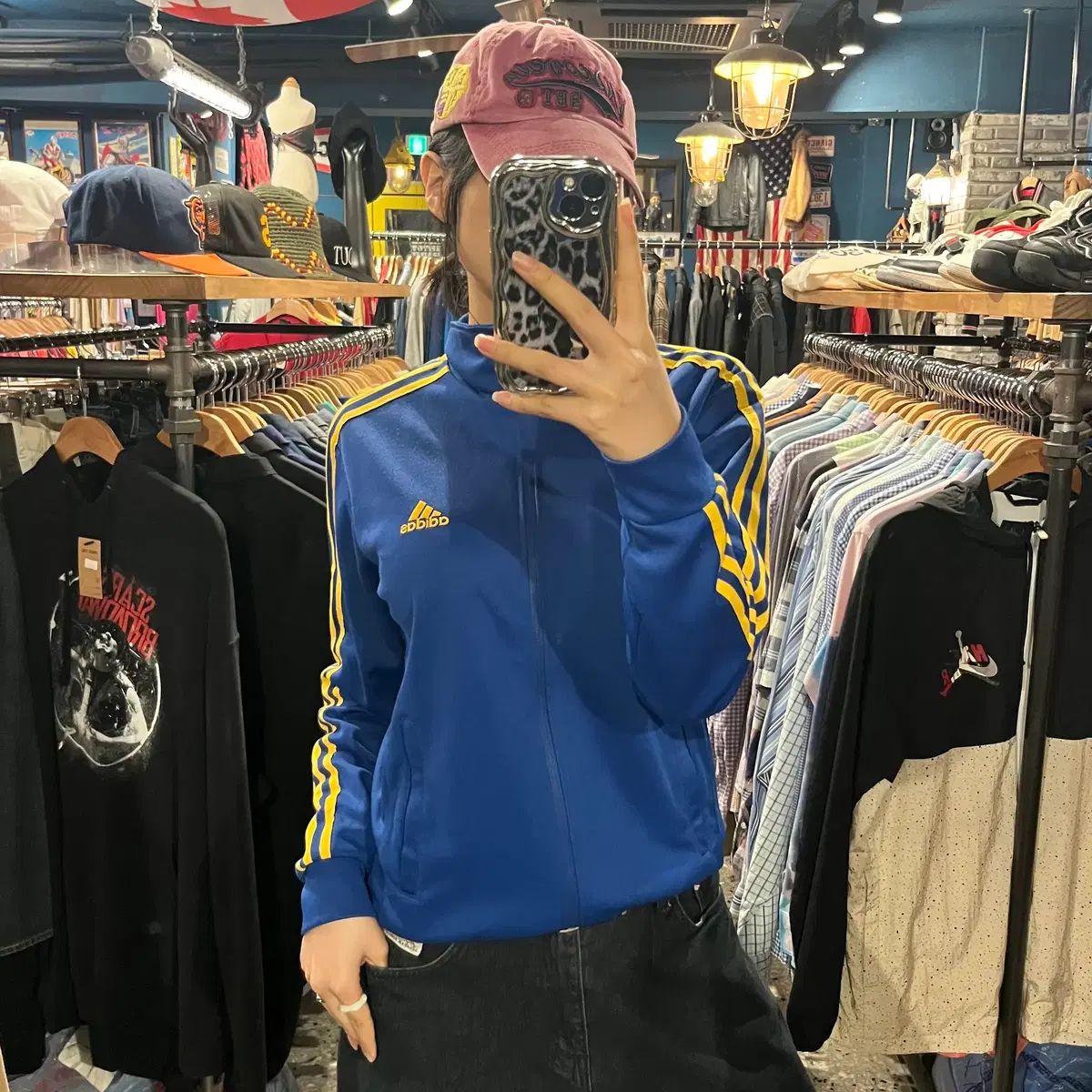 adidas アディダス トラックジャージ ブルー ジャージ