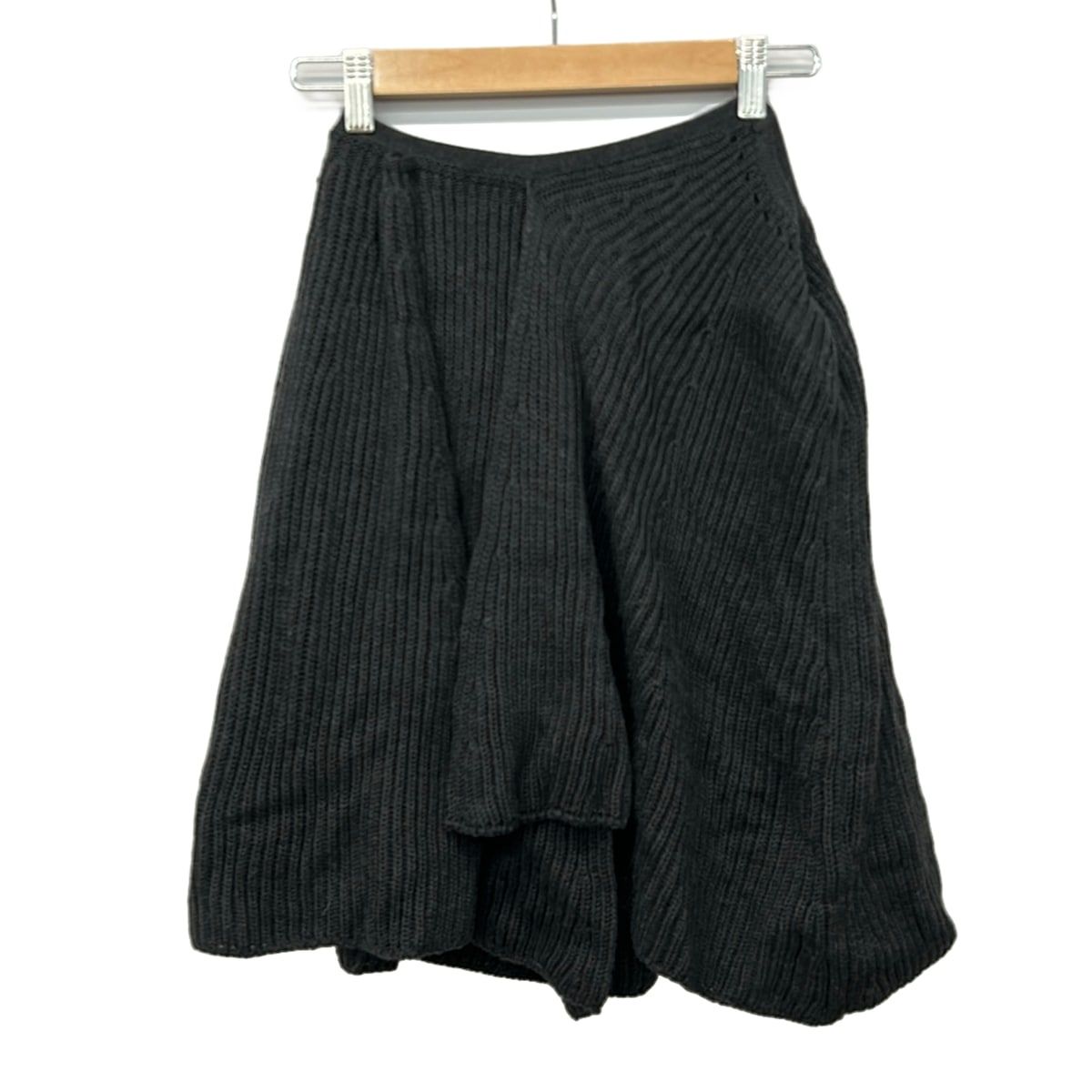JILSANDER(ジルサンダー) スカート サイズ36 S レディース美品 - ダークグレー ひざ丈/ニット