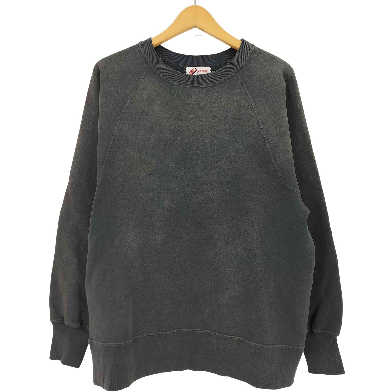 グラッドハンド GLADHAND AKOM - SWEAT 10.7Oz GUSSET ACTION SLEEVE 10.7オンス ゲスト アクション ダメージ加工 ラグランスリーブスウェット トレーナー メンズ M
