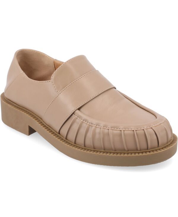 ジュルネ コレクション レディース シューズ スリッポン・ローファー ローファー Journee Collection Womens Lakenn Slip On Loafer Flats Taupe