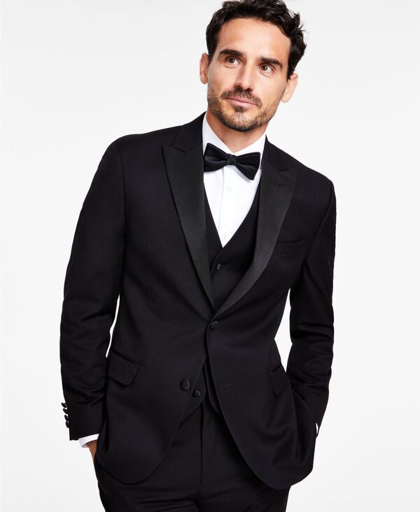 アルファニ メンズ アウター ジャケット・ブルゾン ジャケット Alfani Mens SlimFit Tuxedo Jackets Black ブラック