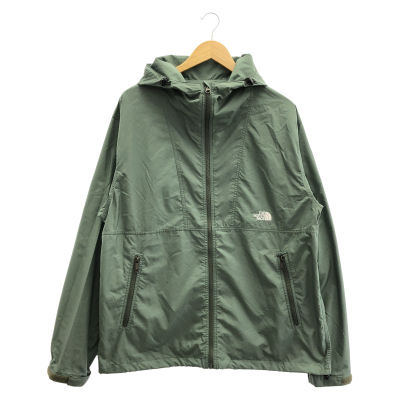 【中古】THE NORTH FACE コンパクトジャケット サイズXL カーキ[79]