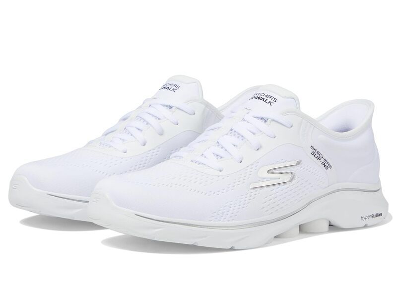スケッチャーズ レディース シューズ スニーカー SKECHERS Performance Go Walk 7 Valin Hands Free SlipIns WhiteBlack ホワイト