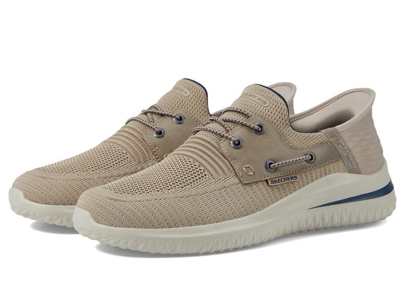 スケッチャーズ メンズ シューズ スニーカー SKECHERS Delson 30 Rothands Free SlipIns Taupe トープ