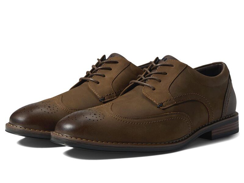 ノンブッシュ メンズ シューズ オックスフォード Nunn Bush Centro Flex Wing Tip Oxford Brown Crazy Hor ブラウン