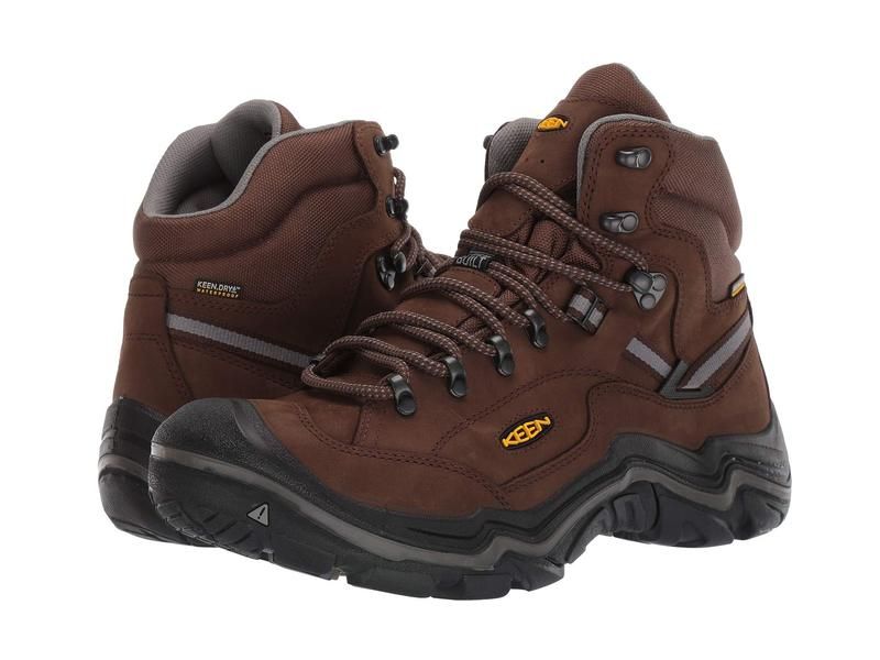 キーン メンズ シューズ スニーカー KEEN Durand II Mid WP Cascade BrownG ブラウン