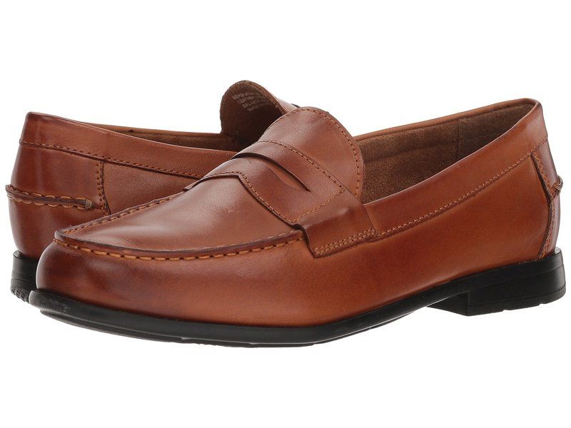 ノンブッシュ メンズ シューズ スリッポン・ローファー Nunn Bush Drexel Moc Toe Penny Loafer with KORE Walking Comfort Technolo
