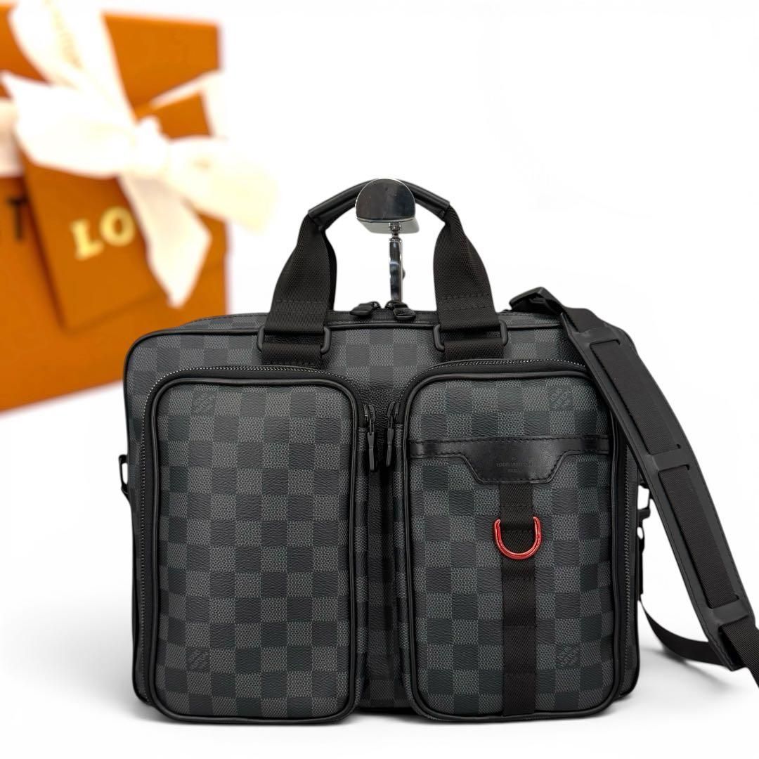 ルイヴィトン　ダミエ　グラフィット　ユーティリティ　ビジネスバッグ LOUIS VUITTON ショルダーバッグ