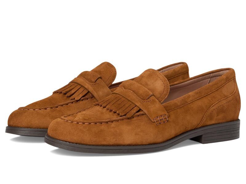 コールハーン レディース シューズ スリッポン・ローファー Cole Haan Stassi Kiltie Loafers Tobacco Suede