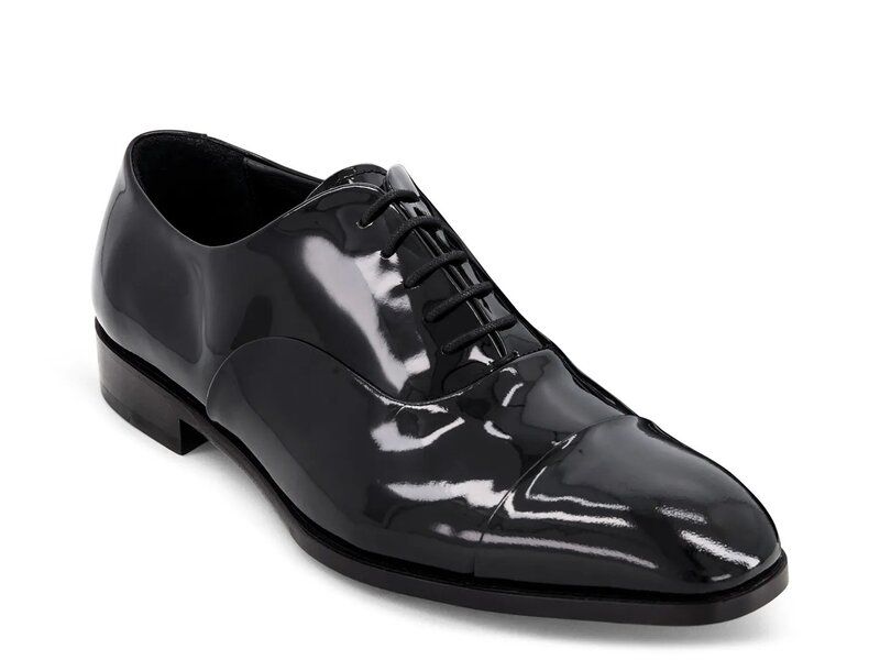 アンソニー ヴィア メンズ シューズ オックスフォード キャップ Anthony Veer Genoa Cap Toe Oxford Black Patent ブラック 54,480円