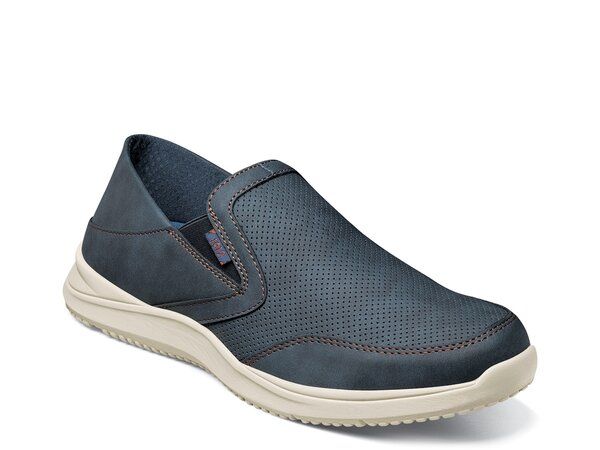 ノンブッシュ メンズ シューズ スリッポン・ローファー Nunn Bush Conway Ez SlipOn NavyMulticolor ネイビー