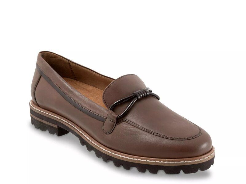 トロッターズ レディース シューズ スリッポン・ローファー Trotters Fiora Loafer Dark Brown ブラウン
