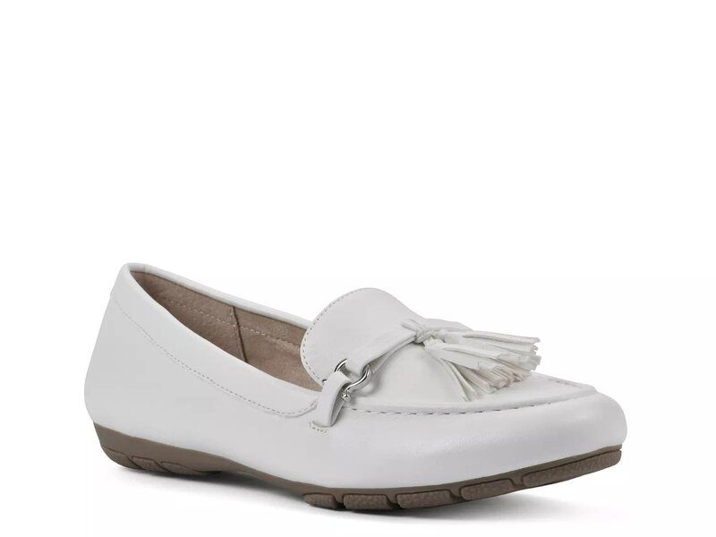 クリフバイホワイトマウンテン レディース シューズ スリッポン・ローファー Cliffs by White Mountain Gush Driving Loafer White ホワイト