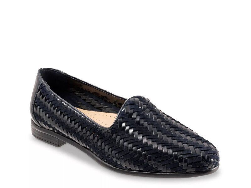 トロッターズ レディース シューズ スリッポン・ローファー Trotters Liz III SlipOnavy Stripe Print ネイビー