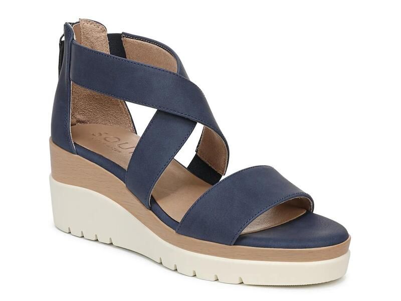 ソウルニュトライザー レディース シューズ サンダル SOUL Naturalizer Goodtimes Wedge Sandal Blue ブルー