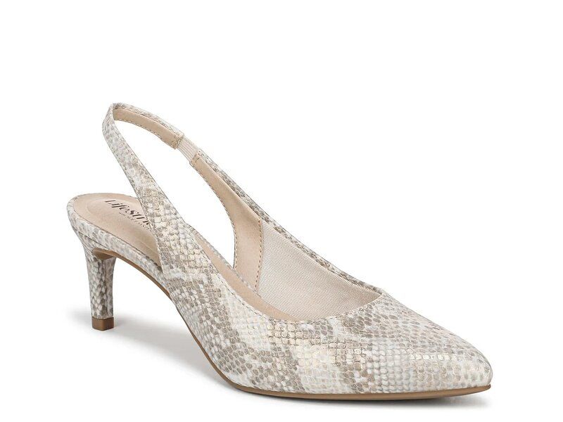 ライフストライド レディース シューズ パンプス LifeStride Annalise Pump TaupeBone Snake Print Synthetic トープ