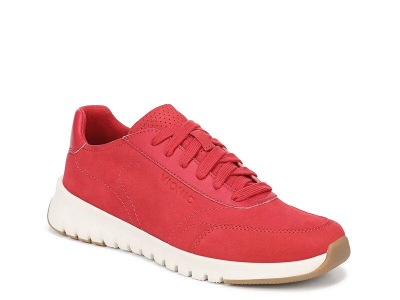 バイオニック レディース シューズ スニーカー プラットフォーム Vionic Uptown Platform Sneakered レッド