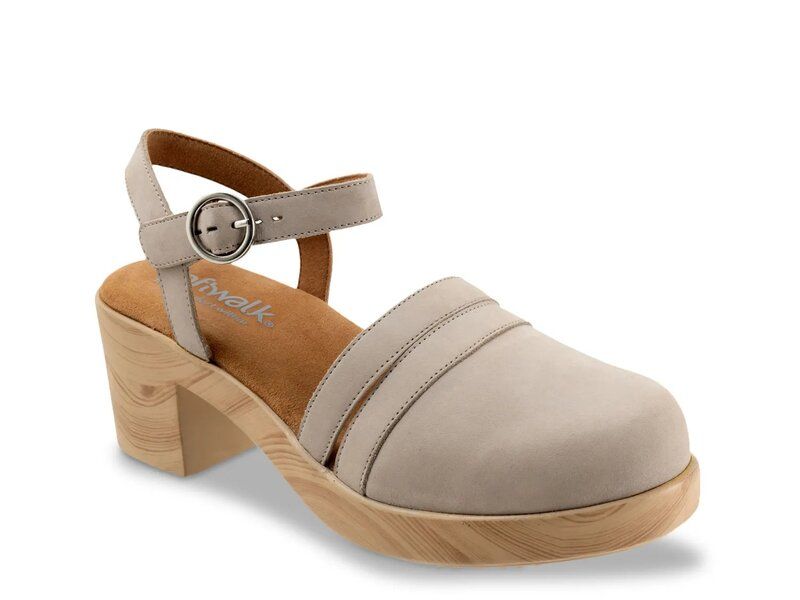 ソフトウォーク レディース シューズ サンダル プラットフォーム Softwalk Fillmore Platform Clogrey グレー
