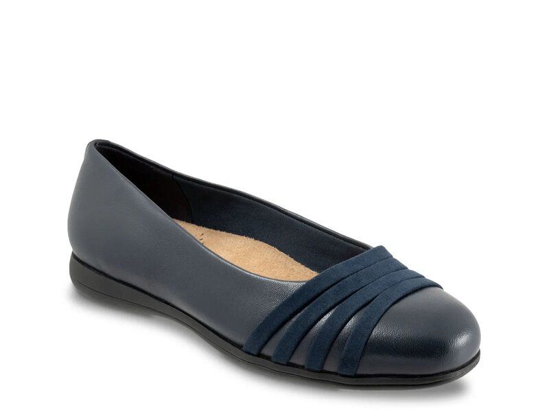 トロッターズ レディース シューズ パンプス Trotters Drew Ballet Flat Navy ネイビー