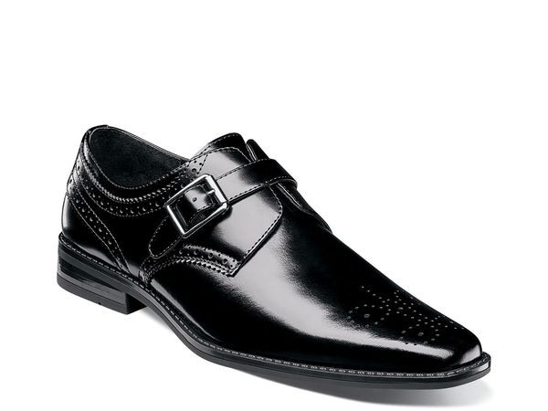 ステイシーアダムス メンズ シューズ スリッポン・ローファー モンクストラップ モンク Stacy Adams Kinsley Monk Strap SlipOn Black ブラック
