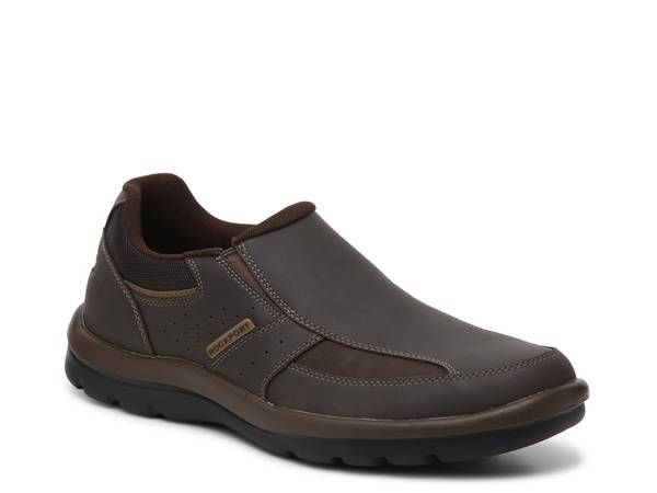 ロックポート メンズ シューズ スリッポン・ローファー Rockport Gyk SlipOn Dark Brown ブラウン