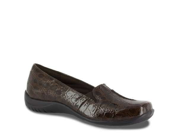 イージーストリート レディース シューズ スリッポン・ローファー Easy Street Purpose SlipOn Dark Brown ブラウン
