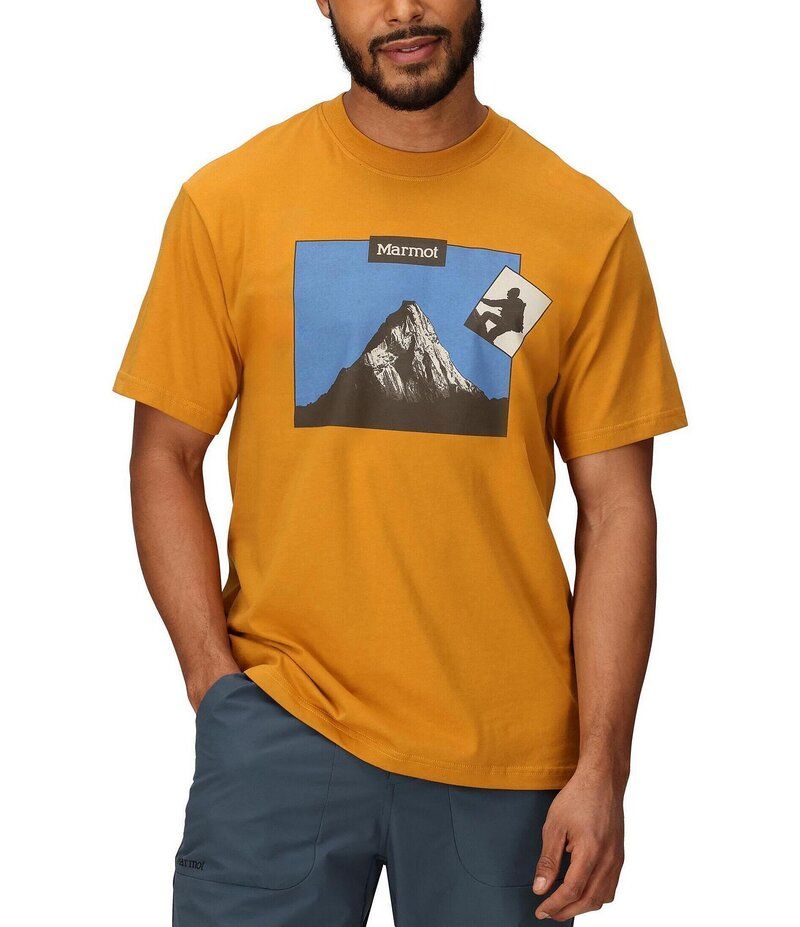 マーモット メンズ トップス シャツ Tシャツ Marmot Archive Short Sleeve TShirt Honey Glaze