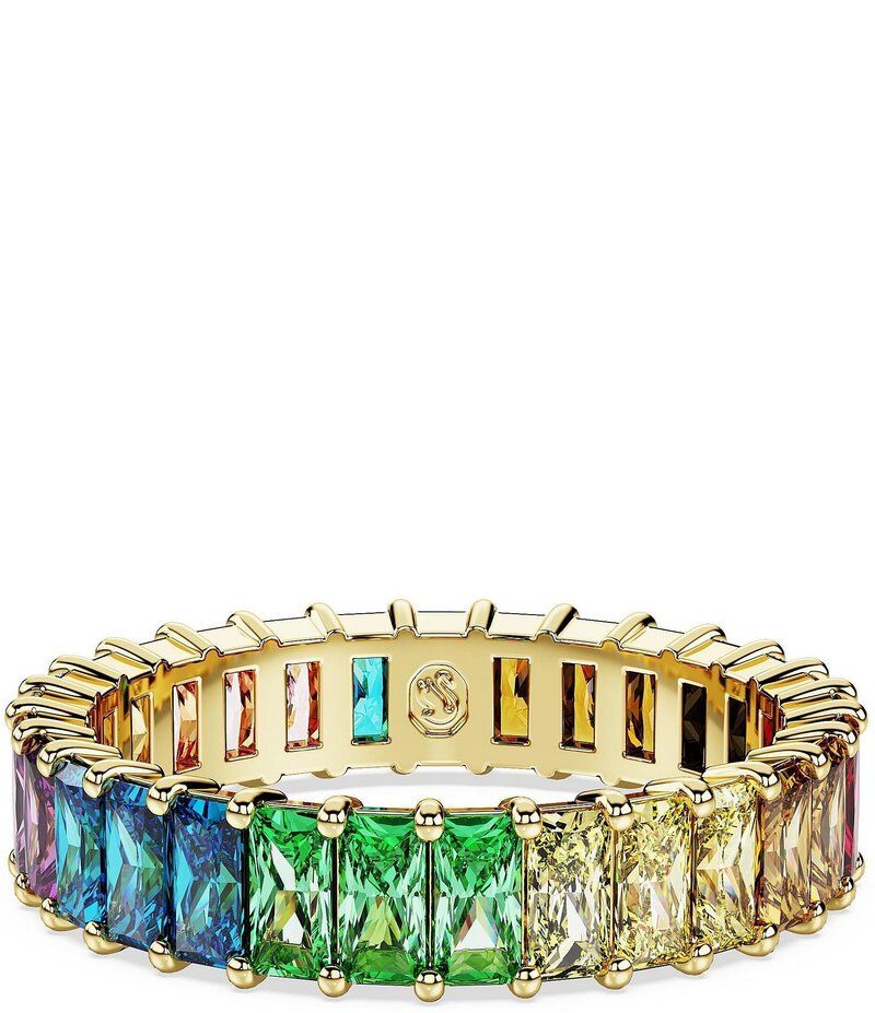 スワロフスキー レディース アクセサリー 指輪 Swarovski Matrix Rainbow Crystal Baguette Band Ring Rainbow