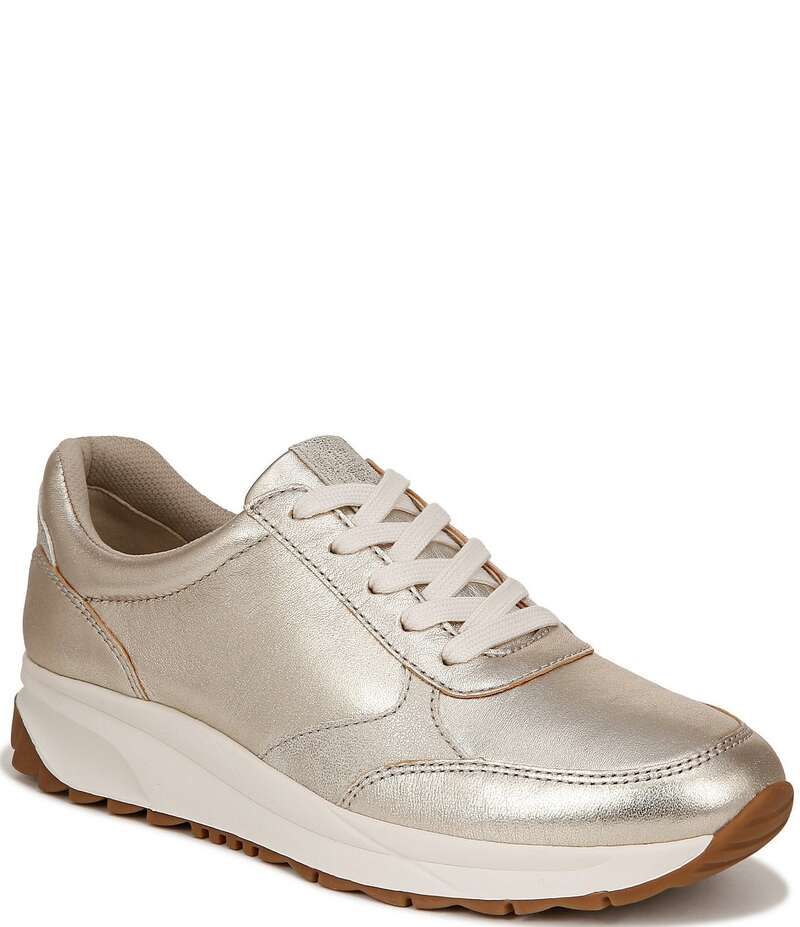 ナチュライザー レディース シューズ スニーカー レース レザー Naturalizer Shay Leather Lace Up Sneakers ChampagneLight Gold ゴールド