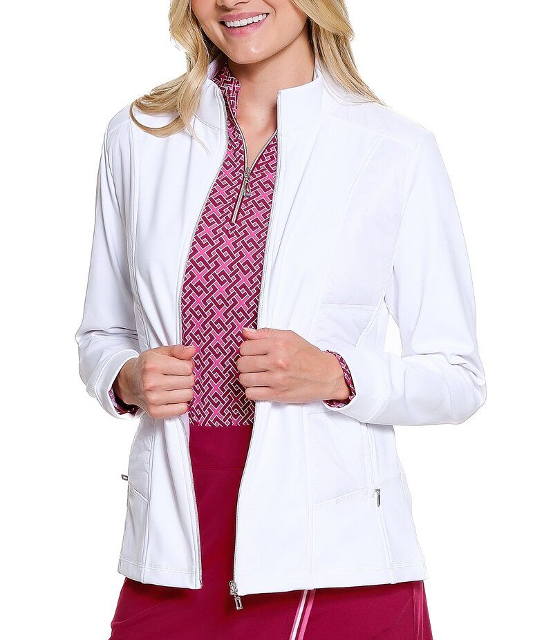 スポットハーレー レディース アウター コート ニット ジャケット Sport Haley Elevation Knit Zip Front Jacket White ホワイト