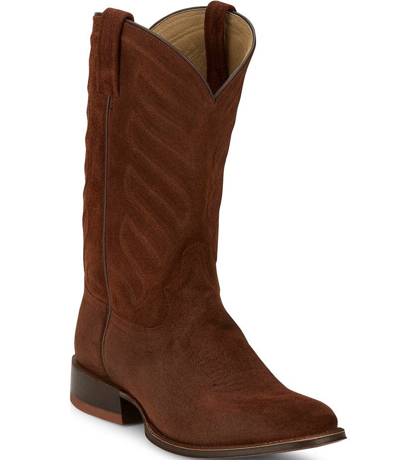 トニーラマ メンズ シューズ ブーツ・レインブーツ スエード ブーツ Tony Lama Mens Amado 12 Suede Western Boots Cognac