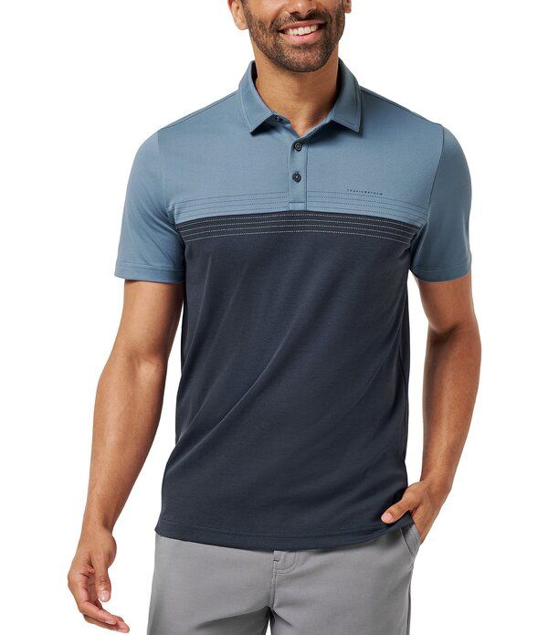 トラビスマヒュー メンズ トップス シャツ TravisMathew Charter Flight Short Sleeve Polo Shirt Bering Sea